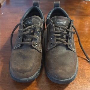Skechers Brown Oxford Shoes with Durable Design , Worn once , Like new